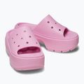 Crocs Stomp Slide Damen rosa Tweed-Flipflops 13