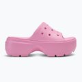 Crocs Stomp Slide Damen rosa Tweed-Flipflops 2