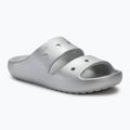 Crocs Classic Metallic Sandal V2 Flip Flops Silber