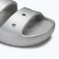 Crocs Classic Metallic Sandal V2 Flip Flops Silber 7