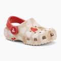 Crocs Classic Heart Print Clog Sandstein Kinder-Flip-Flops 2