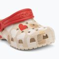 Crocs Classic Heart Print Clog Sandstein Kinder-Flip-Flops 8