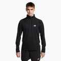 Herren Trainings-T-Shirt New Balance Top NB Heat Grid Half Zip schwarz NBMT23252BK