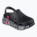 Badeschlappen Schlappen Damen SKECHERS JGoldcrown Max Cushioning Foamies Love True black 9