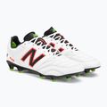 New Balance 442 V2 Pro FG Herren Fußballschuhe weiß und schwarz MS41FWD2.D.095 4