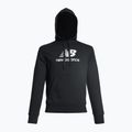 Herren Training Sweatshirt New Balance Essentials Stacked Logo French Terry Hoodie schwarz MT31537BK 9