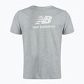 New Balance Essentials Stacked Logo Co grau Herren Training T-Shirt NBMT31541AG 5