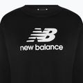 Damen Training Sweatshirt New Balance Essentials Stacked Logo French Terry Hoodie schwarz NBWT31533 7