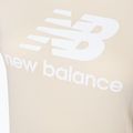 Damen New Balance Essentials Stacked Logo Co T-shirt beige NBWT31546 7