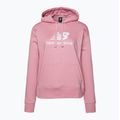 Damen Training Sweatshirt New Balance Essentials Stacked Logo French Terry Hoodie rosa WT31533HAO 5