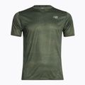 Herren New Balance Top Printed Impact Run SS Laufshirt Grün NBMT21263DON 6