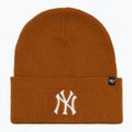 Wintermütze 47 Brand MLB New York Yankees Haymaker burnt orange