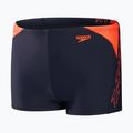 Speedo Hyper Boom Logo Splice Kinder-Badehose navy/orange 5