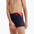 Speedo Hyper Boom Logo Splice Kinder-Badehose navy/orange 12