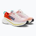 HOKA Bondi X blanc de blanc/flame Herren Laufschuhe 5