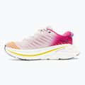 Damen Laufschuhe HOKA Bondi X blanc de blanc/rosa Schafgarbe 10