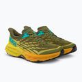 HOKA Speedgoat 5 Herren Laufschuhe grün-gelb 1123157-APFR 3