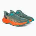 HOKA Speedgoat 5 Herren Laufschuhe grün-orange 1123157-TMOR 3