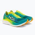 HOKA Rocket X 2 Herren Laufschuhe blau/gelb 1127927-CEPR 3