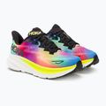 Damen Laufschuhe HOKA Clifton 9 schwarz/multi 5