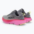 Damen Laufschuhe HOKA Bondi 8 castlerock/strawberry 3