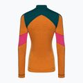 Frauen Smartwool Merino Baselayer Colorblock thermische Langarm 1/4 Zip Boxed Marmelade 4