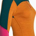 Damen-Thermoaktivshirt Smartwool Merino Baselayer Colorblock 1/4 Zip Boxed marmalade heather 7