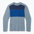 Herren Thermoaktiv-Funktionsshirt Smartwool Thermal Merino Baselayer Colorblock Crew Boxed pewter blue 3
