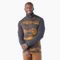 Herren Smartwool Merino 250 Baselayer 1/4 Zip boxed thermal longsleeve charcoal mtn scape