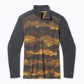 Herren Smartwool Merino 250 Baselayer 1/4 Zip boxed thermal longsleeve charcoal mtn scape 3