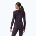 Damen Smartwool Merino 250 Baselayer Crew Boxed Thermo-Longsleeve lila iris digi plaid 2