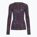 Damen Smartwool Merino 250 Baselayer Crew Boxed Thermo-Longsleeve lila iris digi plaid 3