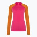 Damen Smartwool Classic Thermal Merino Baselayer 1/4 Zip Boxed Power Pink Longsleeve 3