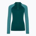 Damen Smartwool Classic Thermal Merino Baselayer 1/4 Zip Boxed Smaragd thermische Longsleeve 3