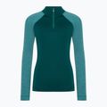 Damen-Thermoaktiv-Longsleeve Smartwool Classic Thermal Merino Baselayer 1/4 Zip Boxed emerald 3