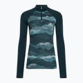 Damen-Thermoaktivshirt Smartwool Classic Thermal Merino Baselayer 1/4 Zip Boxed twilight 3