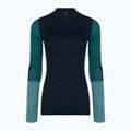 Damen-Thermoaktiv-Longsleeve Smartwool Intraknit Thermal Merino Baselayer Colorblock 1/4 Zip navy 3