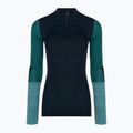 Smartwool Intraknit Thermal Merino Baselayer Damen Colorblock Langarm 1/4 deep navy 3