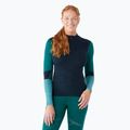 Damen-Thermoaktiv-Longsleeve Smartwool Intraknit Thermal Merino Baselayer Colorblock 1/4 Zip navy