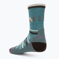 Damen Trekkingsocken Smartwool Hike Light Cushion Under The Stars Crew cascade grün 2