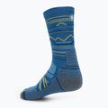 Smartwool Hike Light Cushion Mountain Pattern Crew Trekkingsocken laguna blau 2