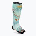 Damen Smartwool Ski Targeted Cushion Snow Bunny Print OTC Capri Socken