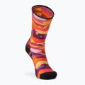 Smartwool Damen Trekkingsocken Hike Light Cushion Bear Country Print Crew orange-rost 5