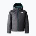 The North Face Reversible Perrito dark sage rain camo print/schwarz Kinder Winterjacke 2