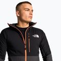 Herren Skijacke The North Face Dawn Turn Hybrid Ventrix Hoodie asphaltgrau/schwarz/schockierend orange 3