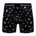 Thermoaktive Boxershorts Herren Smartwool Merino Print Boxer Brief black gone camping 3