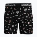Thermoaktive Boxershorts Herren Smartwool Merino Print Boxer Brief black gone camping 6