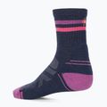 Trekking Socken Damen Smartwool Hike Light Cushion Tube Stripe Crew deep navy/power pink 2