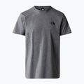 Männer The North Face einfache Kuppel Tee mittel grau Heidekraut T-Shirt 5