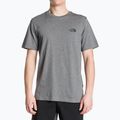 Männer The North Face einfache Kuppel Tee mittel grau Heidekraut T-Shirt